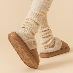 Plush Slippers For Women | Thick-soled Fleece